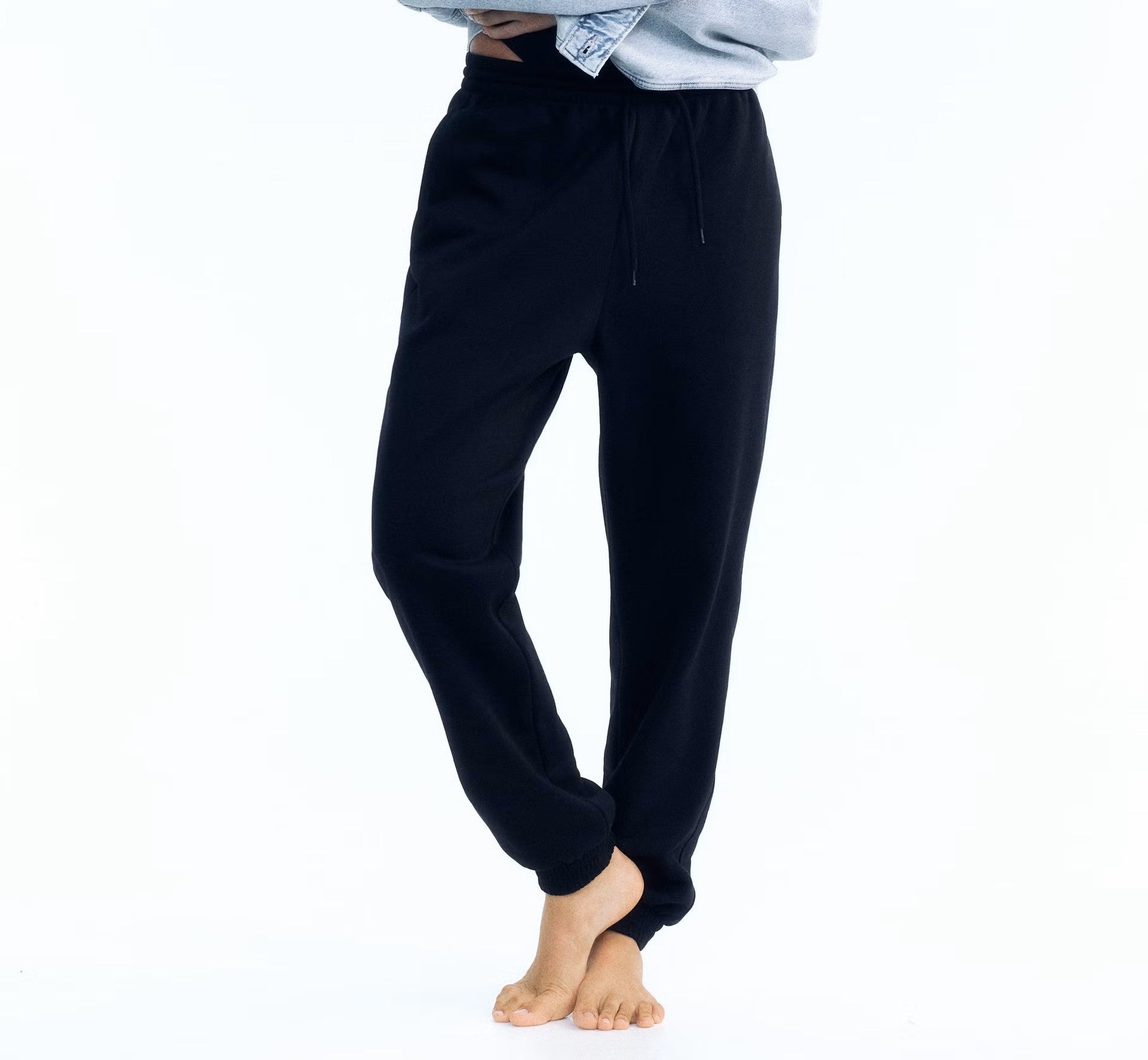 High-waisted joggers