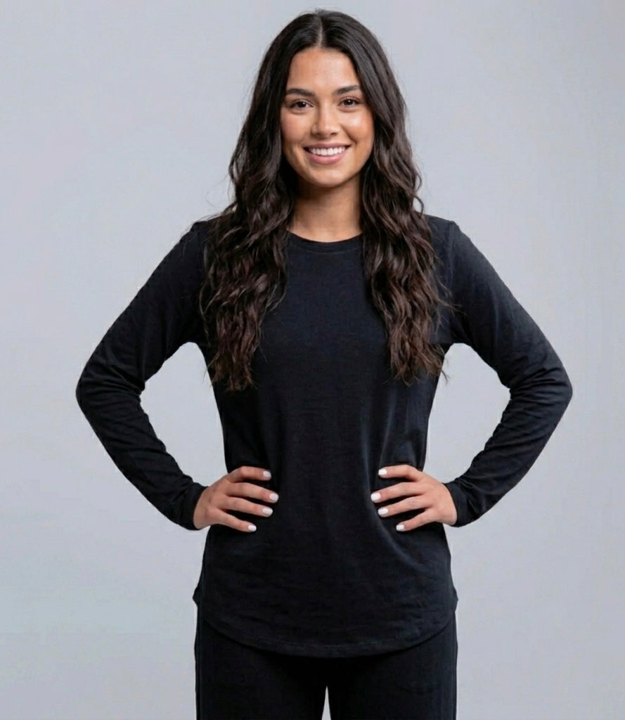 Hijaby Double Layer Long Sleeve Top - Hijab Friendly
