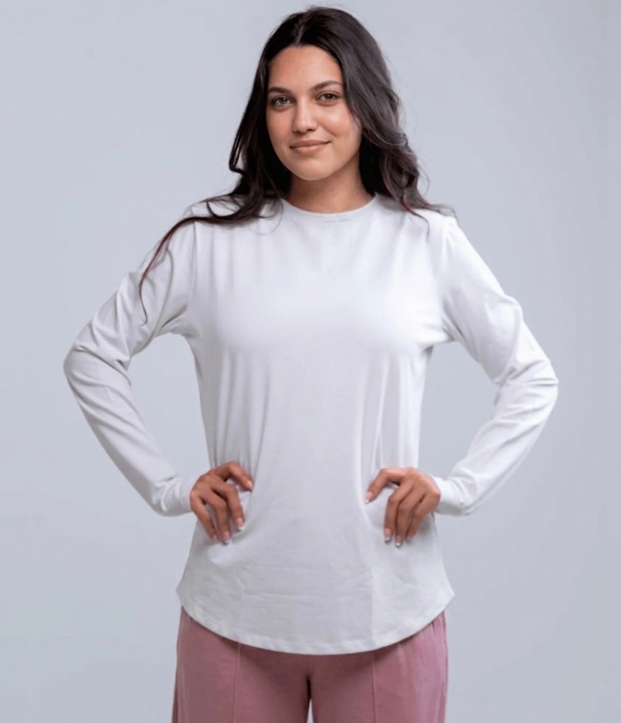 Hijaby Double Layer Long Sleeve Top - Hijab Friendly