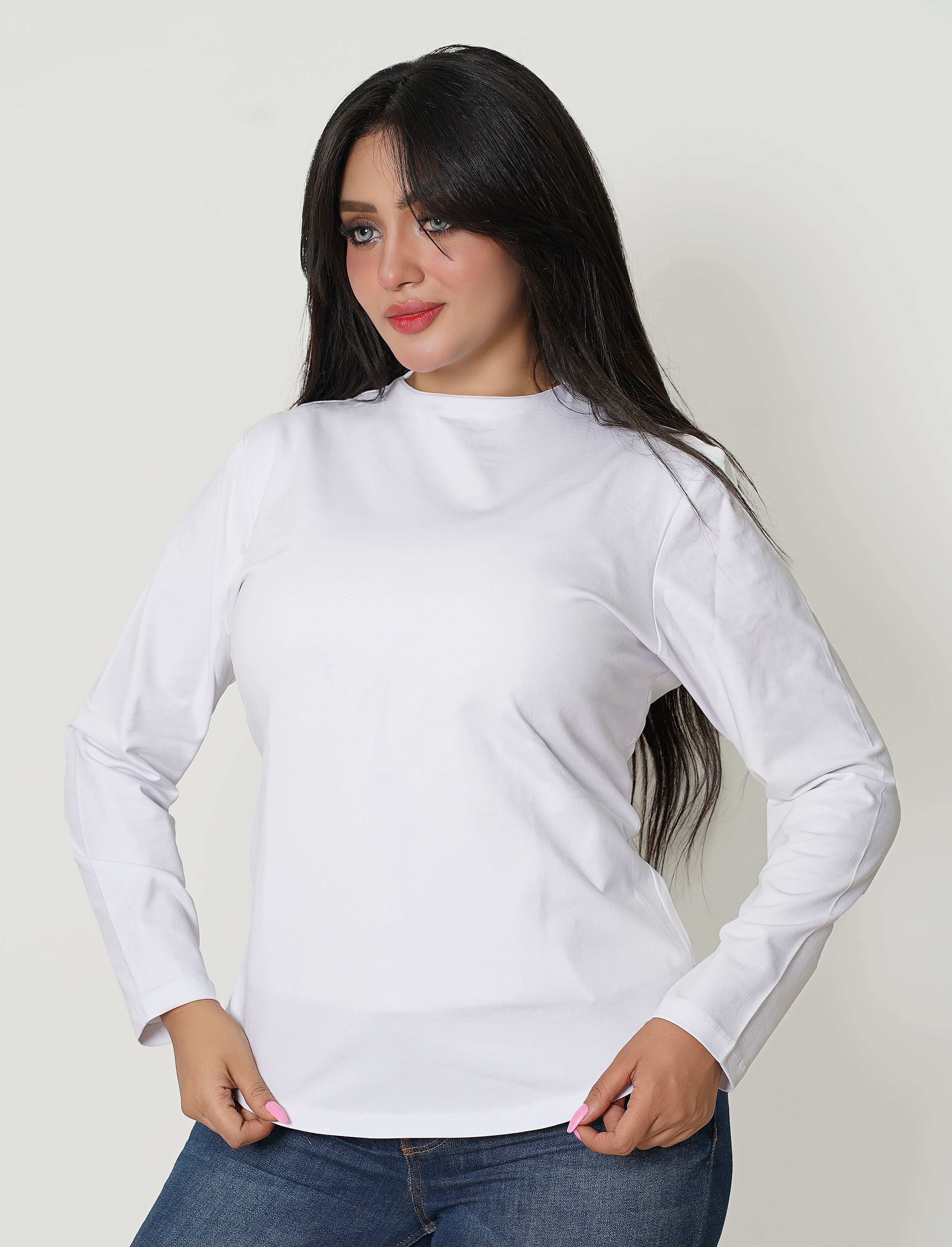 Hijaby Double Layer Long Sleeve Top - Hijab Friendly