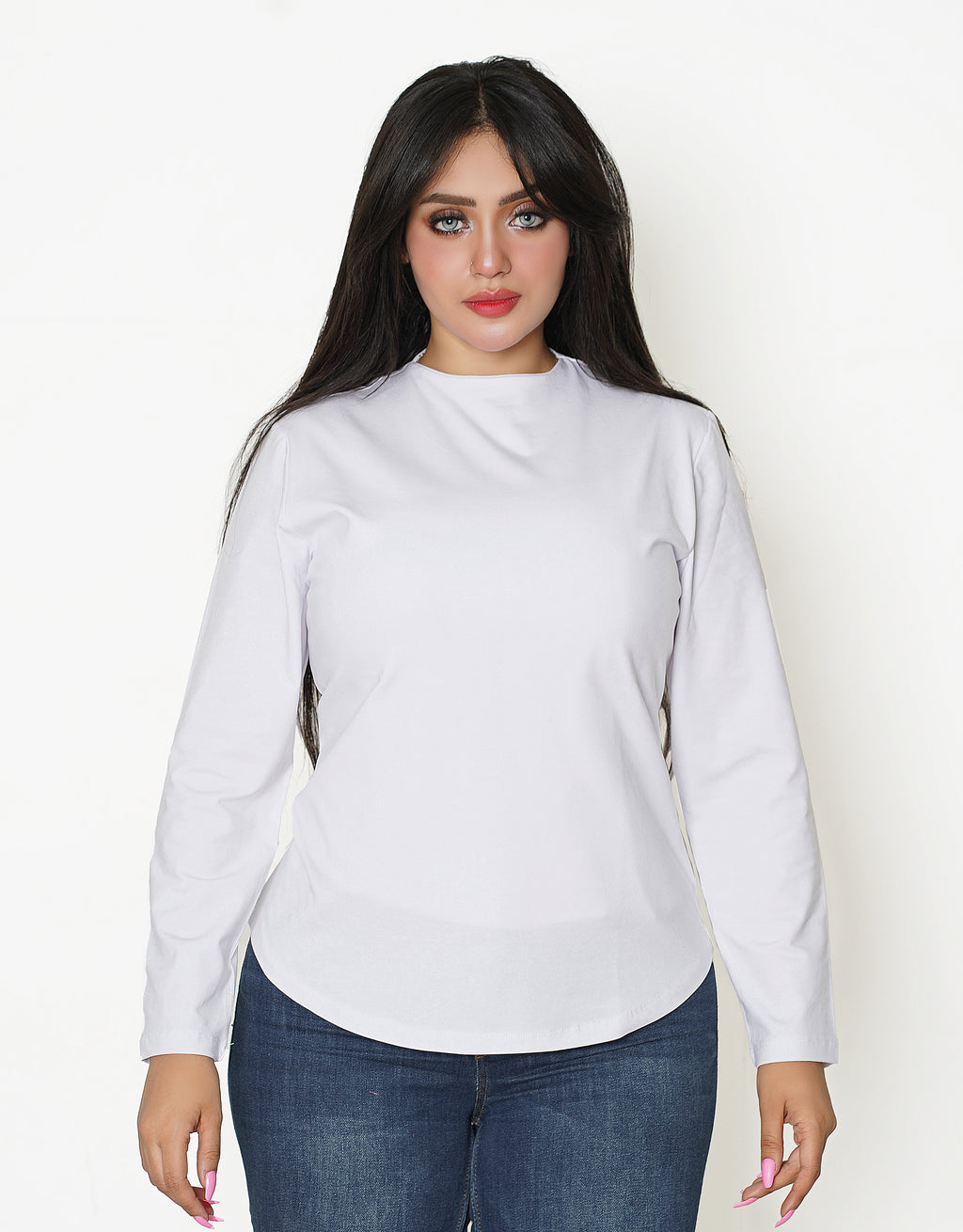 Hijaby Double Layer Long Sleeve Top - Hijab Friendly