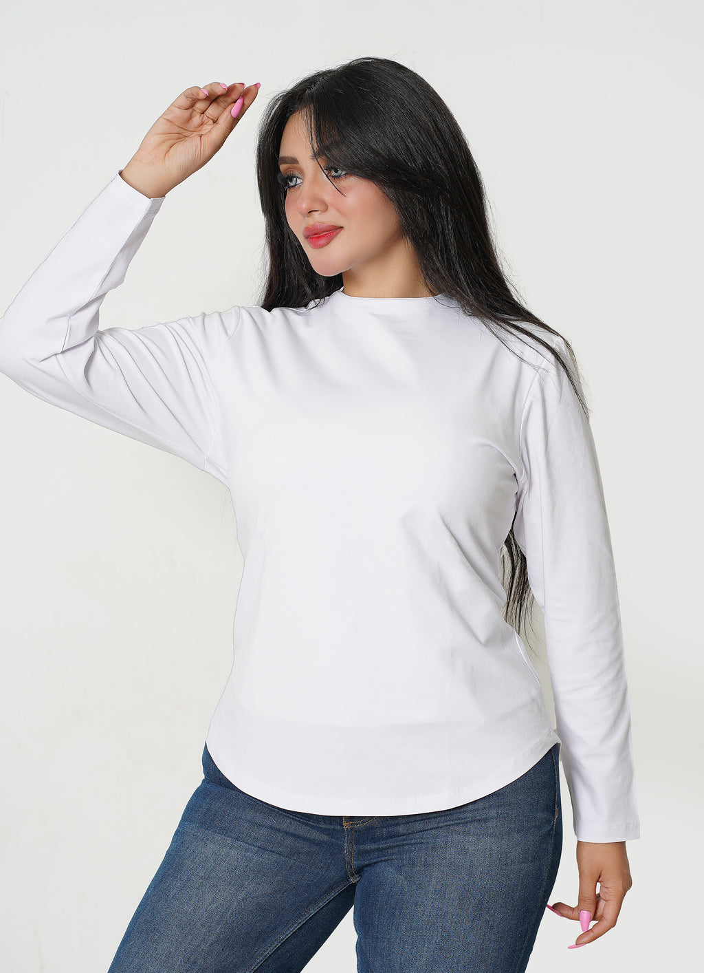 Hijaby Double Layer Long Sleeve Top - Hijab Friendly