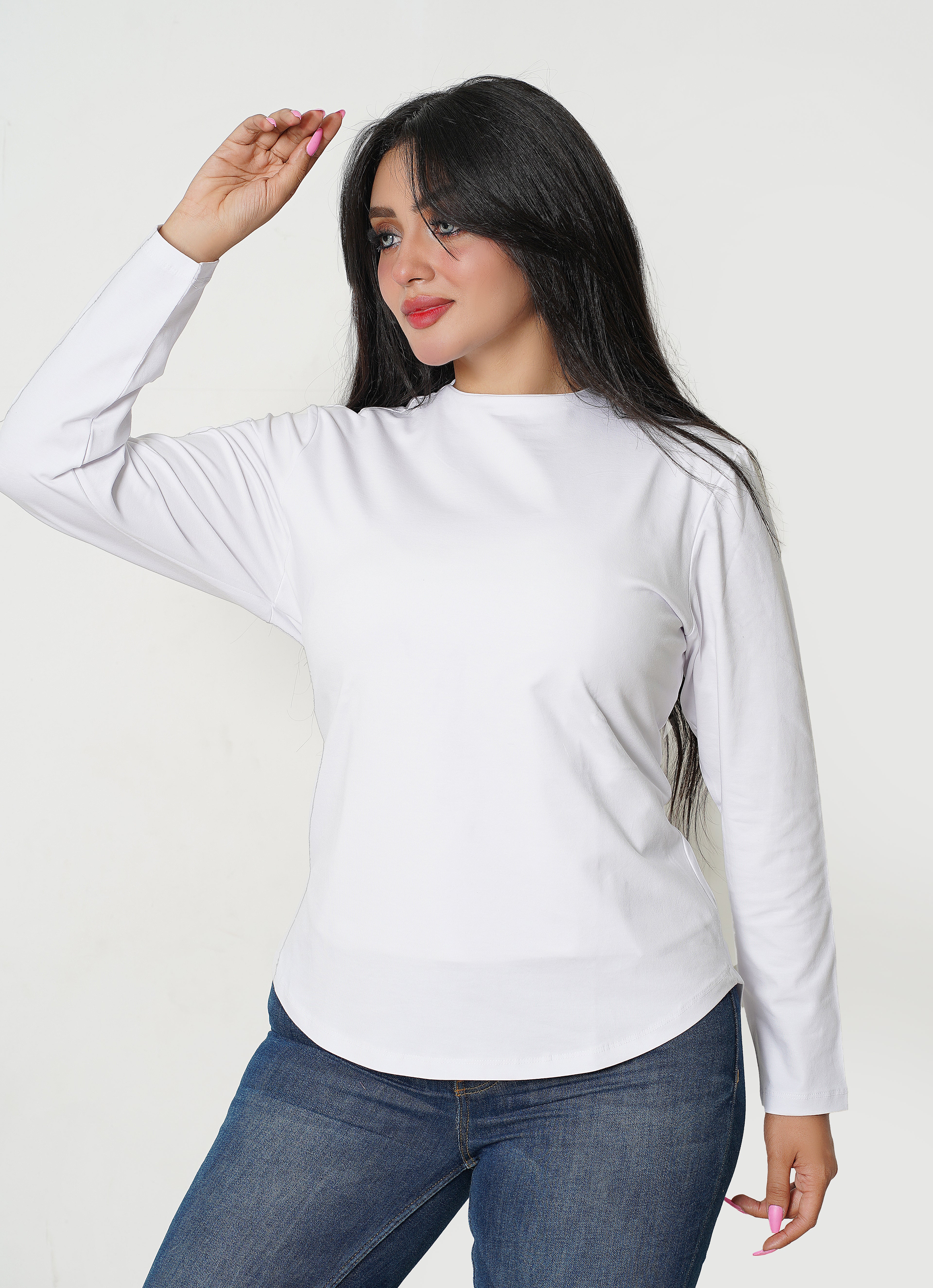 Hijaby Double Layer Long Sleeve Top - Hijab Friendly