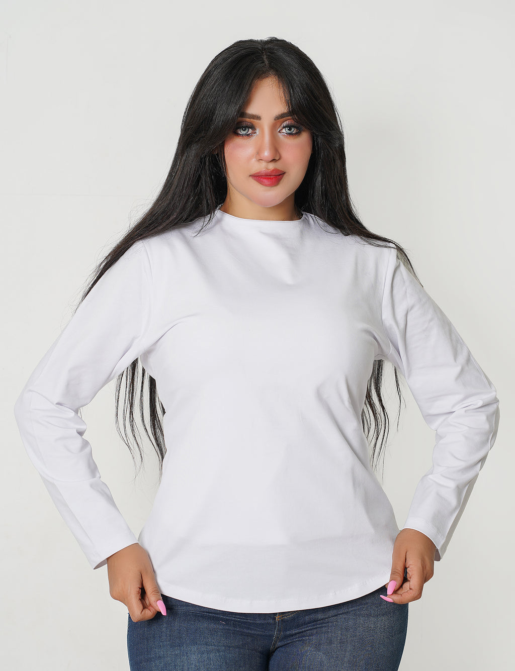 Hijaby Double Layer Long Sleeve Top - Hijab Friendly