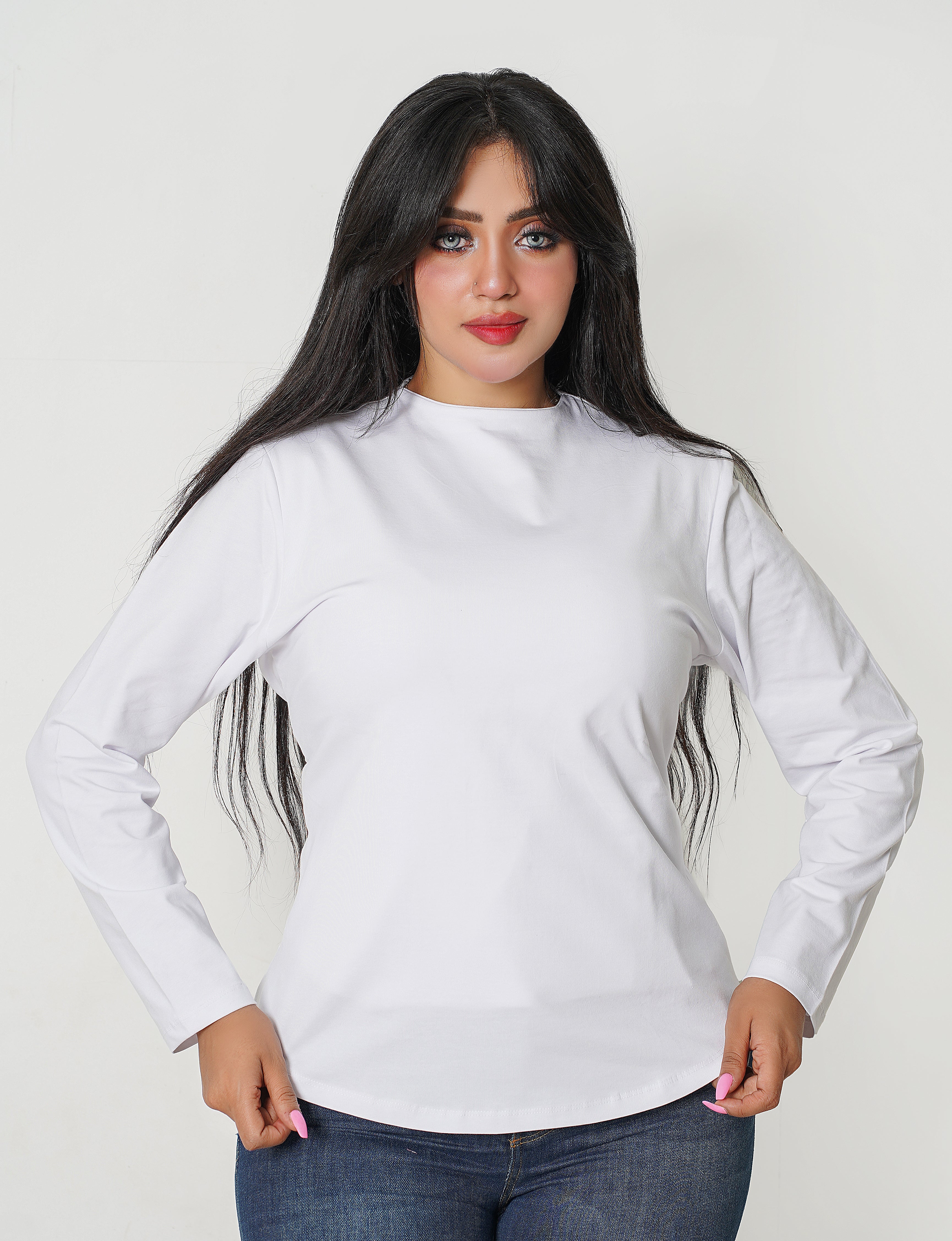 Hijaby Double Layer Long Sleeve Top - Hijab Friendly