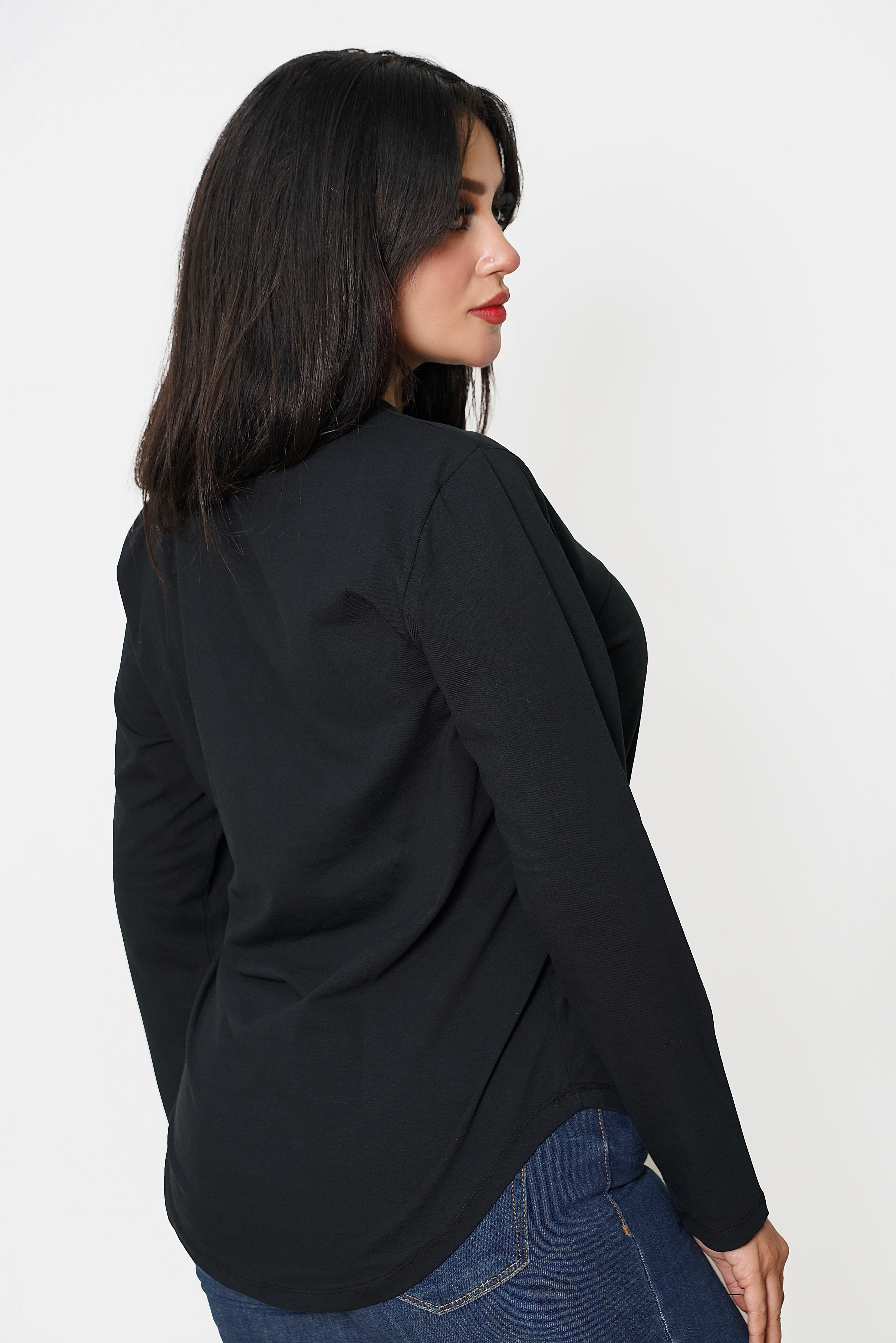Hijaby Double Layer Long Sleeve Top - Hijab Friendly