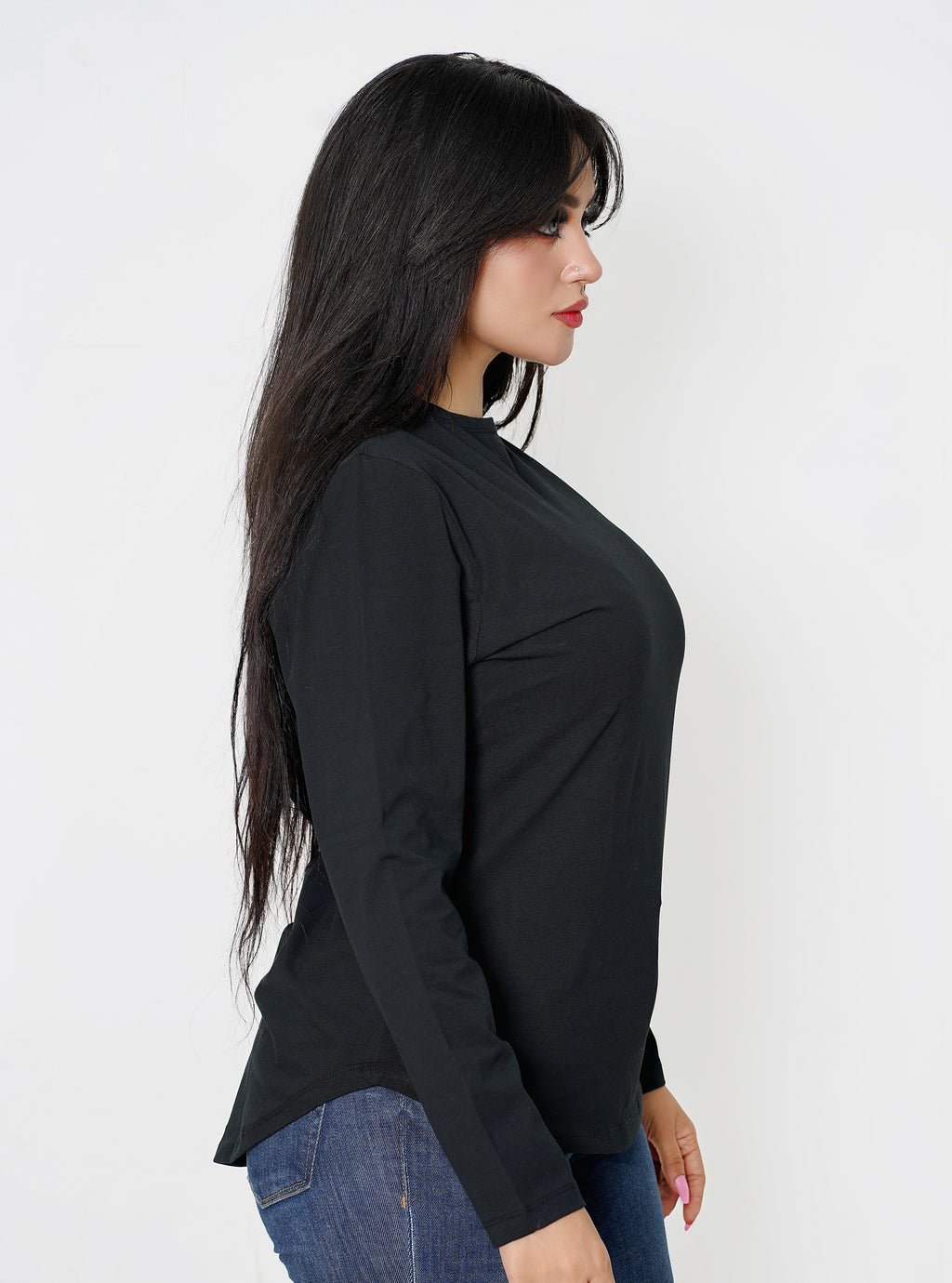 Hijaby Double Layer Long Sleeve Top - Hijab Friendly