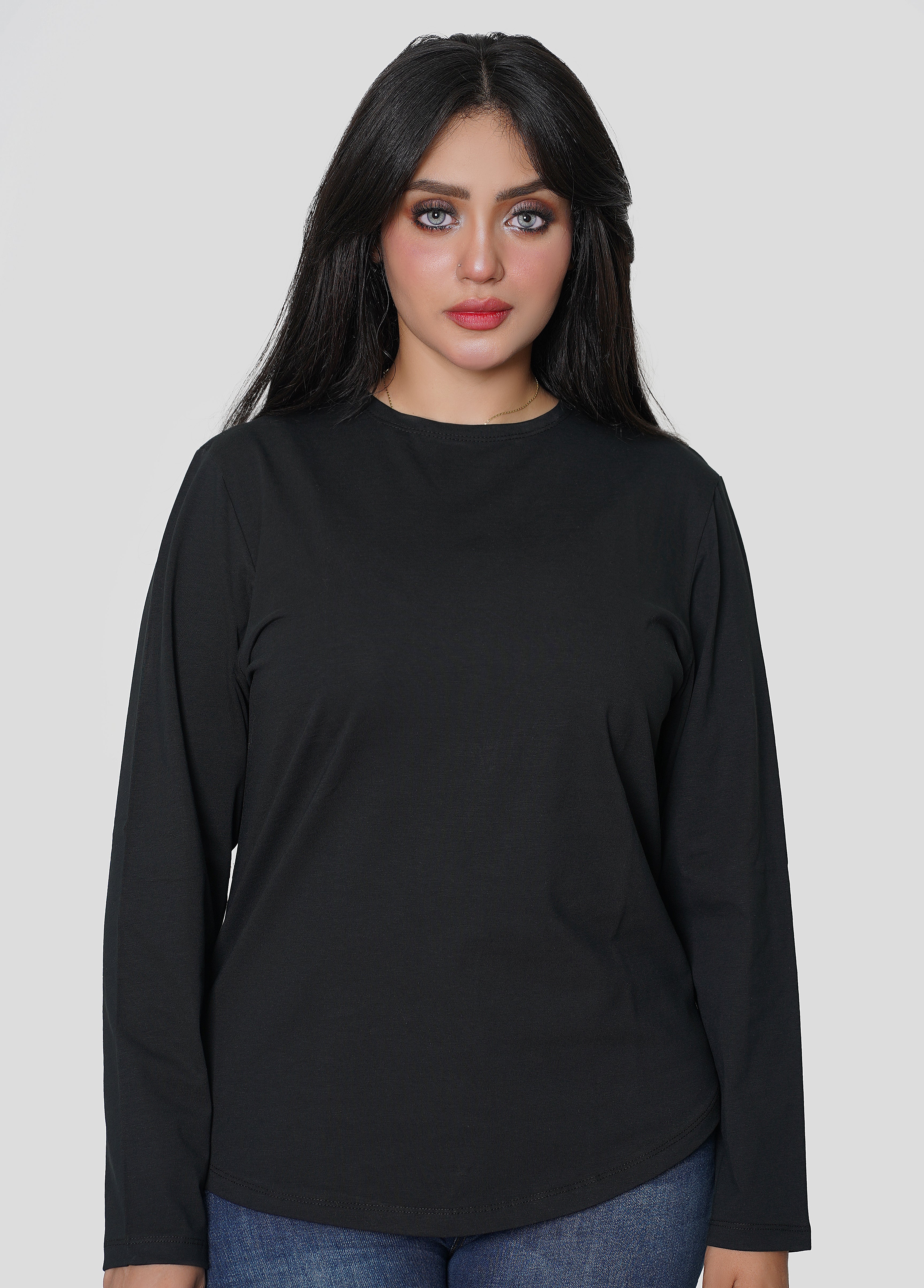 Hijaby Double Layer Long Sleeve Top - Hijab Friendly